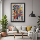 Moderne geometrische Abstracte kunst Perfect Poster