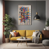 Moderne geometrische Abstracte kunst Perfect Poster