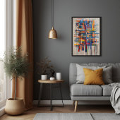 Moderne geometrische Abstracte kunst Perfect Poster