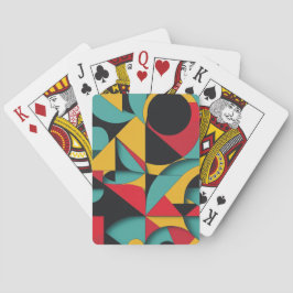 Moderne geometrische Abstracte kunst Pokerkaarten
