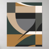Moderne geometrische Abstracte kunst Poster (Voorkant)