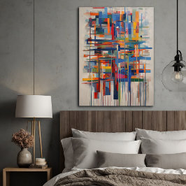 Moderne geometrische Abstracte kunst Poster