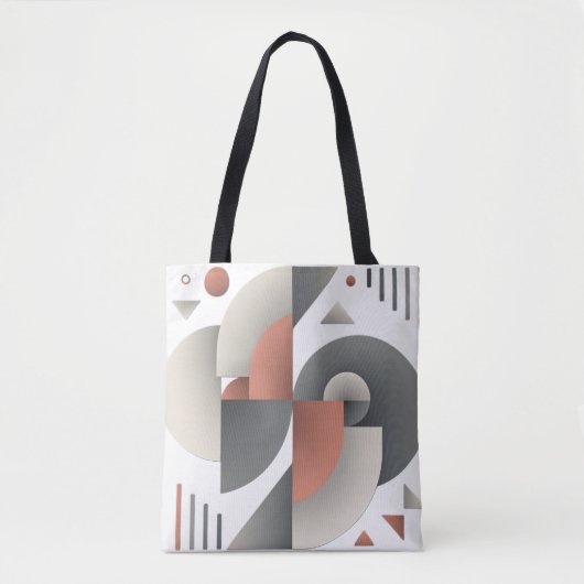 Moderne geometrische Abstracte kunst Tote Bag (Voorkant)