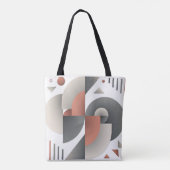 Moderne geometrische Abstracte kunst Tote Bag (Achterkant)