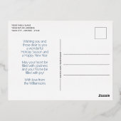 Moderne Geometrische Abstracte Kunstpatroongoud Folie Feestdagen Briefkaart (Achterkant)