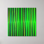 Moderne geometrische Abstracte lime groene zwarte Canvas Afdruk (Voorkant)