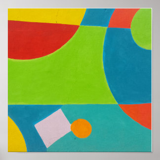 Moderne Geometrische Abstracte Muurkunst Vierkante Poster