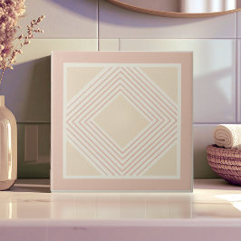 Moderne Geometrische Abstracte Pat#11 Rose Goud ID Tegeltje