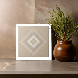 Moderne Geometrische Abstracte Pat#12 Kameel ID119 Tegeltje