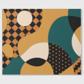 Moderne geometrische abstracte patchwerkpatronen, cadeaupapier (Vlak)