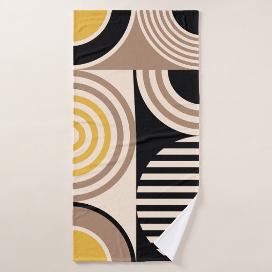 Moderne geometrische abstracte patronen. ontwerp badhanddoek (Badhanddoek)
