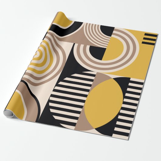Moderne geometrische abstracte patronen. ontwerp cadeaupapier (Uitgerold)