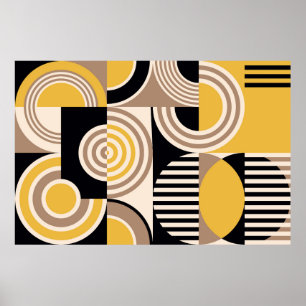 Moderne geometrische abstracte patronen.  ontwerp poster