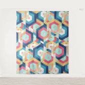 Moderne geometrische abstracte patronen wandkleed (Voorkant)