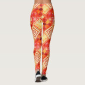 Moderne geometrische abstracte patroon leggings (Achterkant)