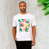 Moderne Geometrische Abstracte Patroon Vet Retro T-shirt