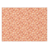 Moderne Geometrische Abstracte Perzik & Terracotta Tafelkleed (Voorkant (Horizontaal))