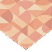 Moderne Geometrische Abstracte Perzik & Terracotta Tafelkleed (Gekanteld)