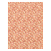 Moderne Geometrische Abstracte Perzik & Terracotta Tafelkleed (Voorkant)