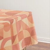 Moderne Geometrische Abstracte Perzik & Terracotta Tafelkleed (Voorbeeld)