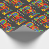 Moderne Geometrische Abstracte Pride Maand Regenbo Cadeaupapier (Hoek)