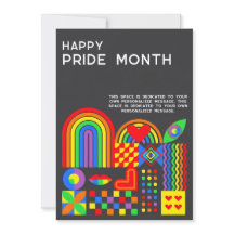 Moderne Geometrische Abstracte Pride Maand Regenbo