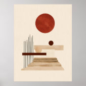 Moderne geometrische Abstracte print (Voorkant)