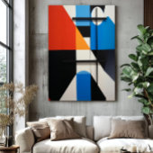 Moderne geometrische abstractie canvas afdruk