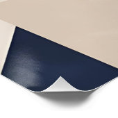 Moderne geometrische abstractie - Marine, Rust & B Perfect Poster (Hoek)