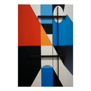 Moderne geometrische abstractie perfect poster
