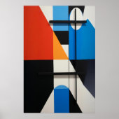 Moderne geometrische abstractie poster (Voorkant)