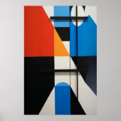 Moderne Geometrische Abstractie Poster (Voorkant)