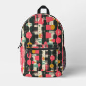 Moderne geometrische abstractie uit het midden van bedrukte rugzak (Voorkant)