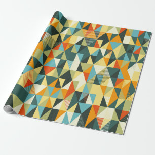 Moderne geometrische achtergrond. Abstract plat pa Cadeaupapier