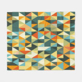 Moderne geometrische achtergrond. Abstract plat pa Fleece Deken (Voorkant (Horizontaal))