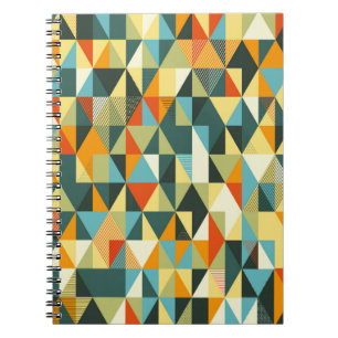 Moderne geometrische achtergrond. Abstract vlak pa Notitieboek
