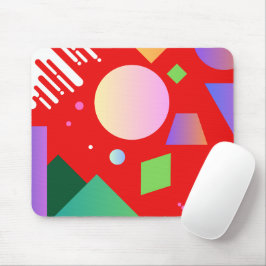 Moderne geometrische achtergrond in verloopkleuren muismat