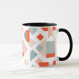 "Moderne geometrische afbeelding met vorm en kleur Mok
