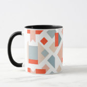 "Moderne geometrische afbeelding met vorm en kleur Mok (Links)