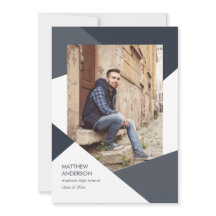 Moderne geometrische Afstuderen-uitnodiging