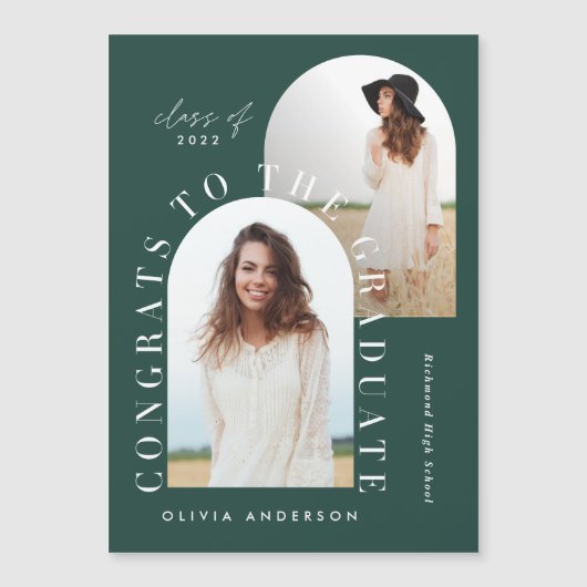 Moderne geometrische afstuderen voor multi-foto's (Voorkant)