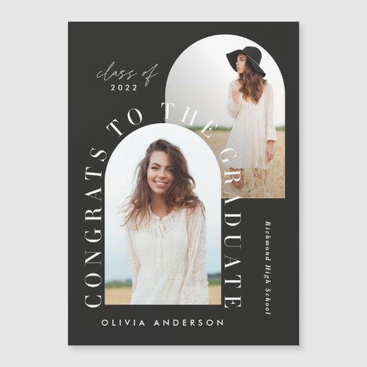 Moderne geometrische afstuderen voor multi-foto's (Voorkant)