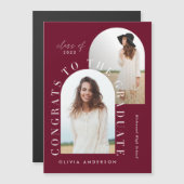 Moderne geometrische afstuderen voor multi-foto's (Voorkant / Achterkant)