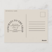 Moderne geometrische afstuderen voor multi-foto's briefkaart (Achterkant)