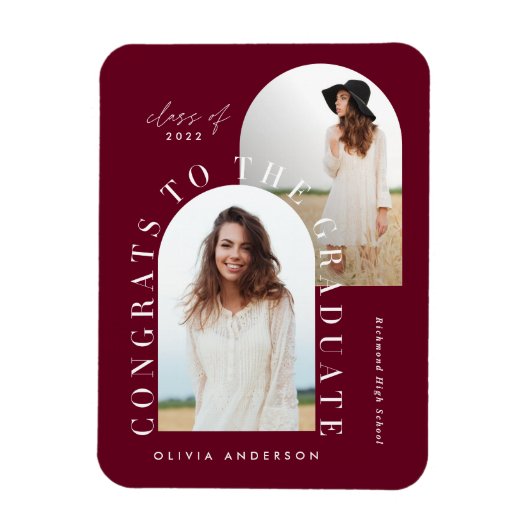 Moderne geometrische afstuderen voor multi-foto's magneet (Verticaal)