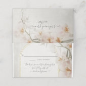 Moderne geometrische Arch BOHO roze orchidee Plaatskaartje (Buitenkant ongevouwen)