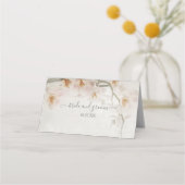 Moderne geometrische Arch BOHO roze orchidee Plaatskaartje (Achterkant)