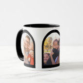 Moderne Geometrische Arch Memories Aangepaste fami Mok (Voorkant links)