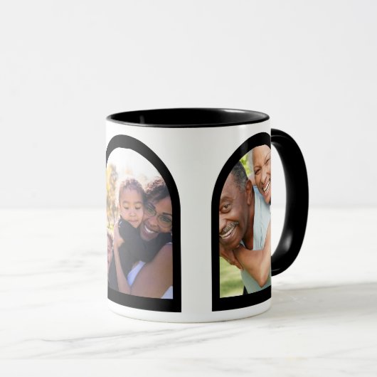 Moderne Geometrische Arch Memories Aangepaste fami Mok (Voorkant rechts)