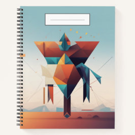 Moderne geometrische architectuur Unieke kunst Notitieboek